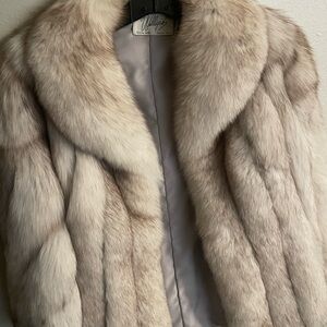 Luxurious Beige Fur Coat